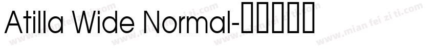 Atilla Wide Normal字体转换